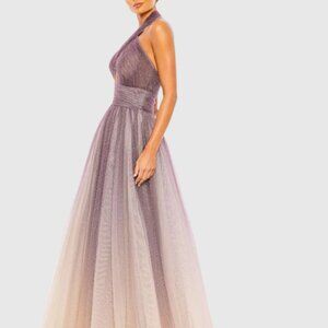 Mac Duggal Purple Ombre Backless Dress